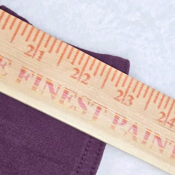 Universal Standard Women’s Plum Cotton-Blend Utility Jean Jacket 4XS Snap Front - Picture 8 of 11